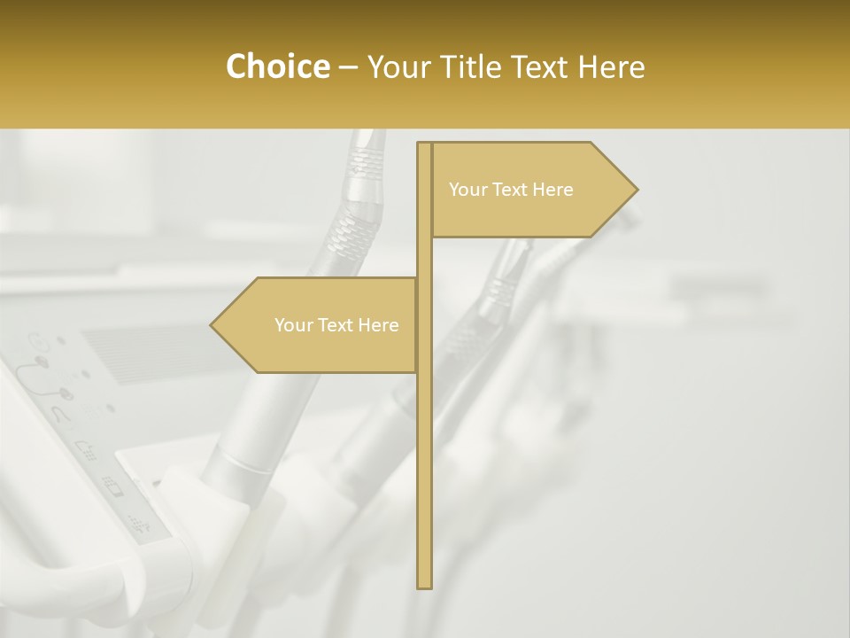 A Group Of Toothbrushes Sitting On Top Of A Table PowerPoint Template