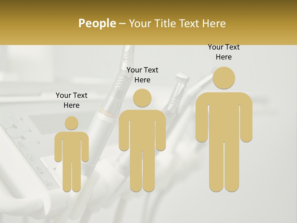 A Group Of Toothbrushes Sitting On Top Of A Table PowerPoint Template