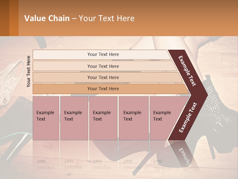 A Group Of Women's Shoes Sitting On Top Of A Wooden Floor PowerPoint Template