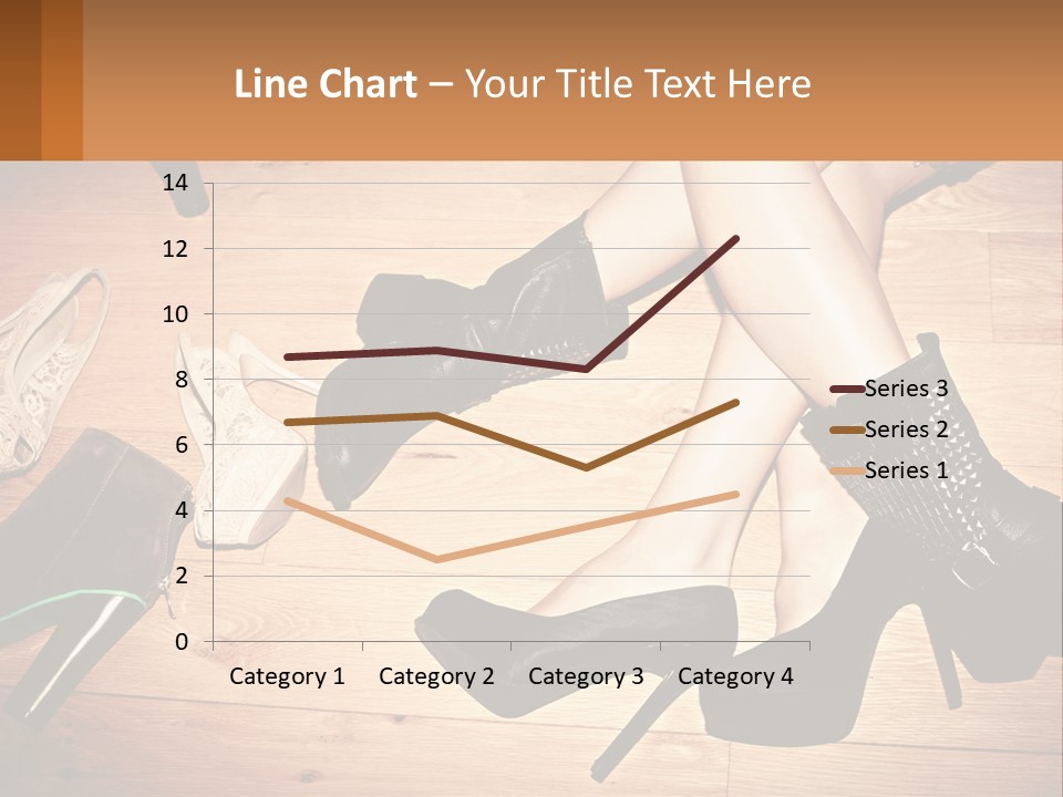 A Group Of Women's Shoes Sitting On Top Of A Wooden Floor PowerPoint Template