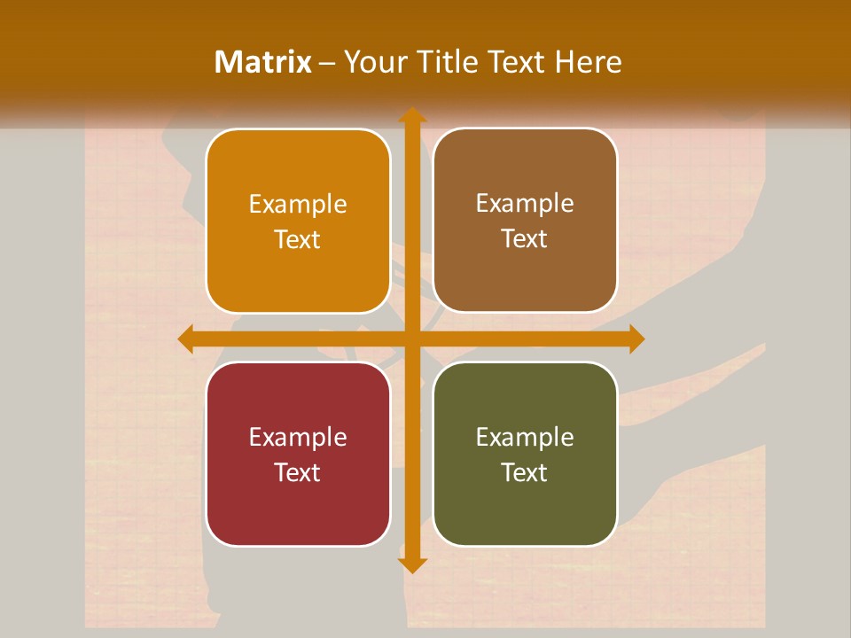 A Silhouette Of A Man Shaking Hands With A Woman PowerPoint Template