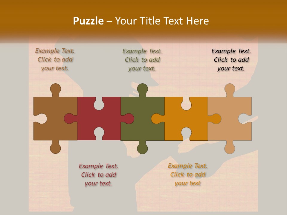 A Silhouette Of A Man Shaking Hands With A Woman PowerPoint Template