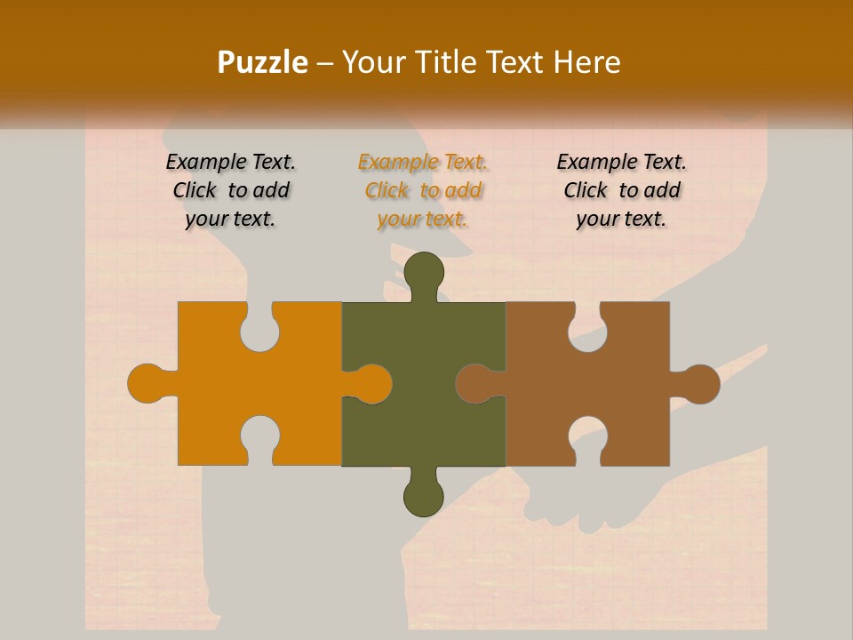 A Silhouette Of A Man Shaking Hands With A Woman PowerPoint Template