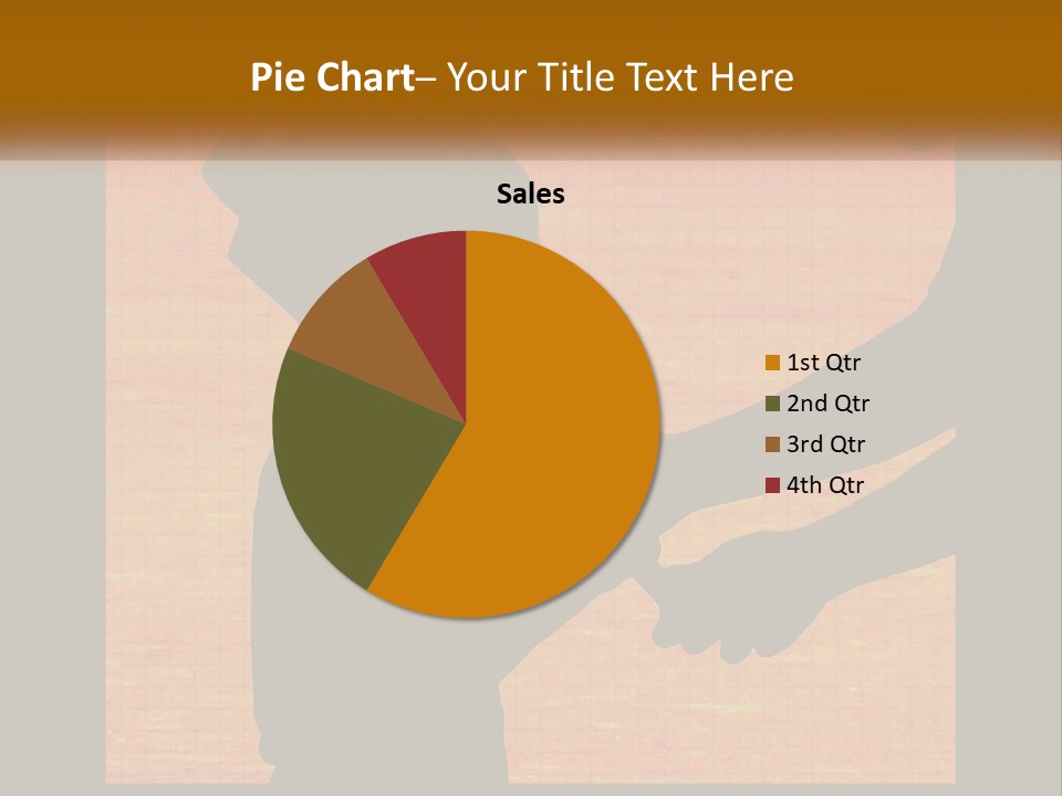 A Silhouette Of A Man Shaking Hands With A Woman PowerPoint Template
