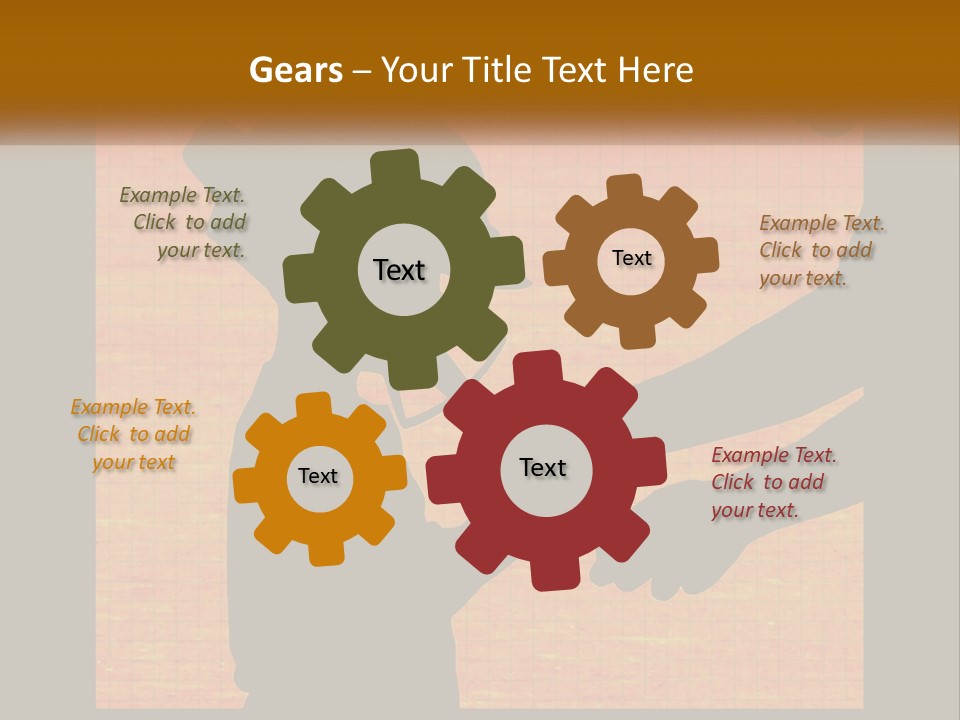 A Silhouette Of A Man Shaking Hands With A Woman PowerPoint Template
