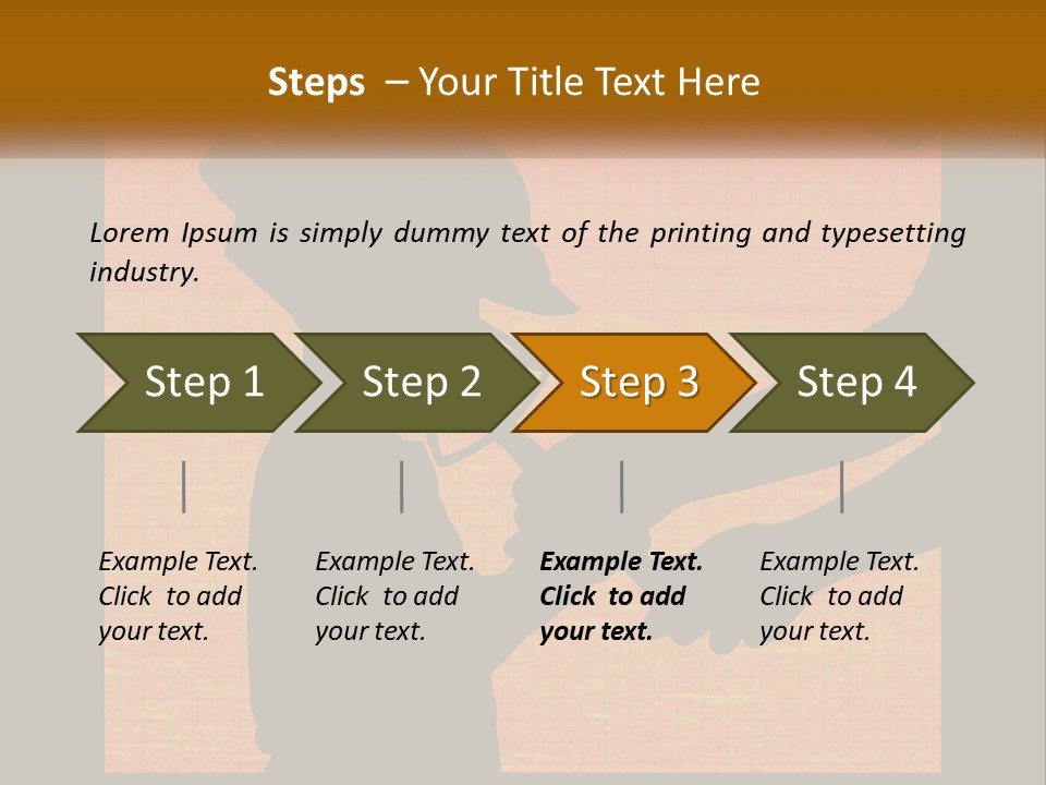 A Silhouette Of A Man Shaking Hands With A Woman PowerPoint Template