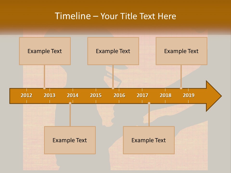 A Silhouette Of A Man Shaking Hands With A Woman PowerPoint Template