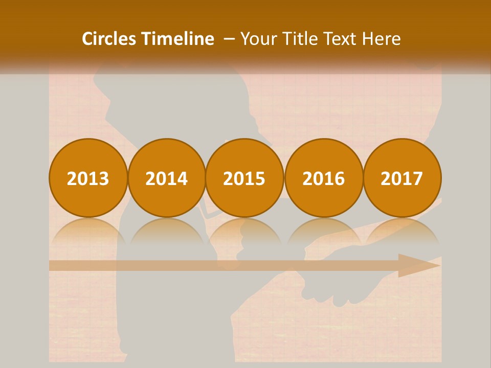 A Silhouette Of A Man Shaking Hands With A Woman PowerPoint Template