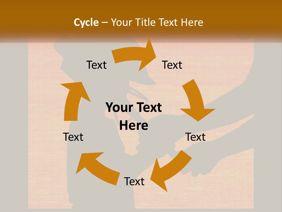 A Silhouette Of A Man Shaking Hands With A Woman PowerPoint Template