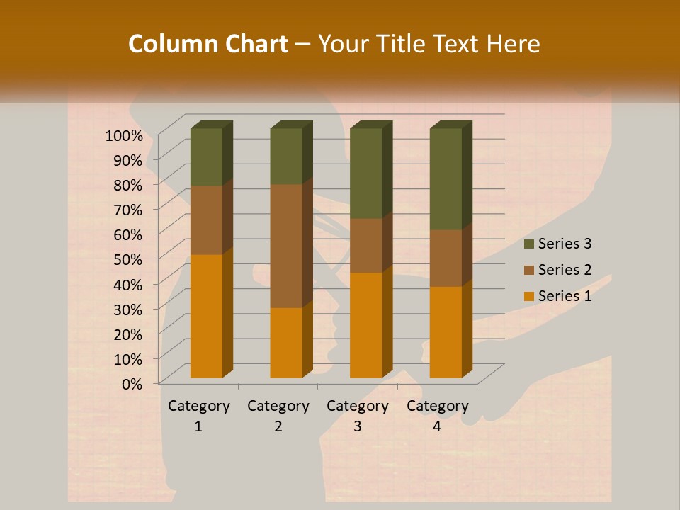 A Silhouette Of A Man Shaking Hands With A Woman PowerPoint Template