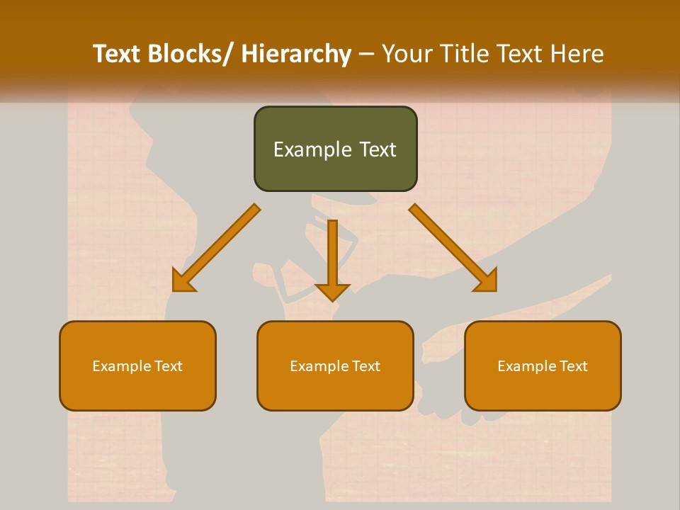 A Silhouette Of A Man Shaking Hands With A Woman PowerPoint Template