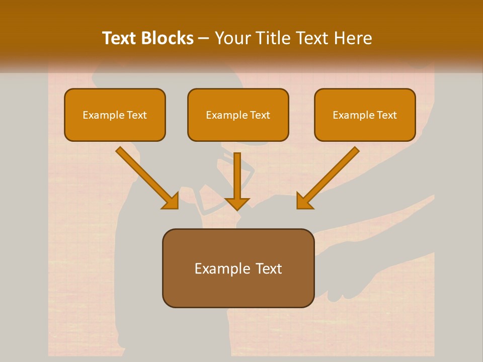 A Silhouette Of A Man Shaking Hands With A Woman PowerPoint Template