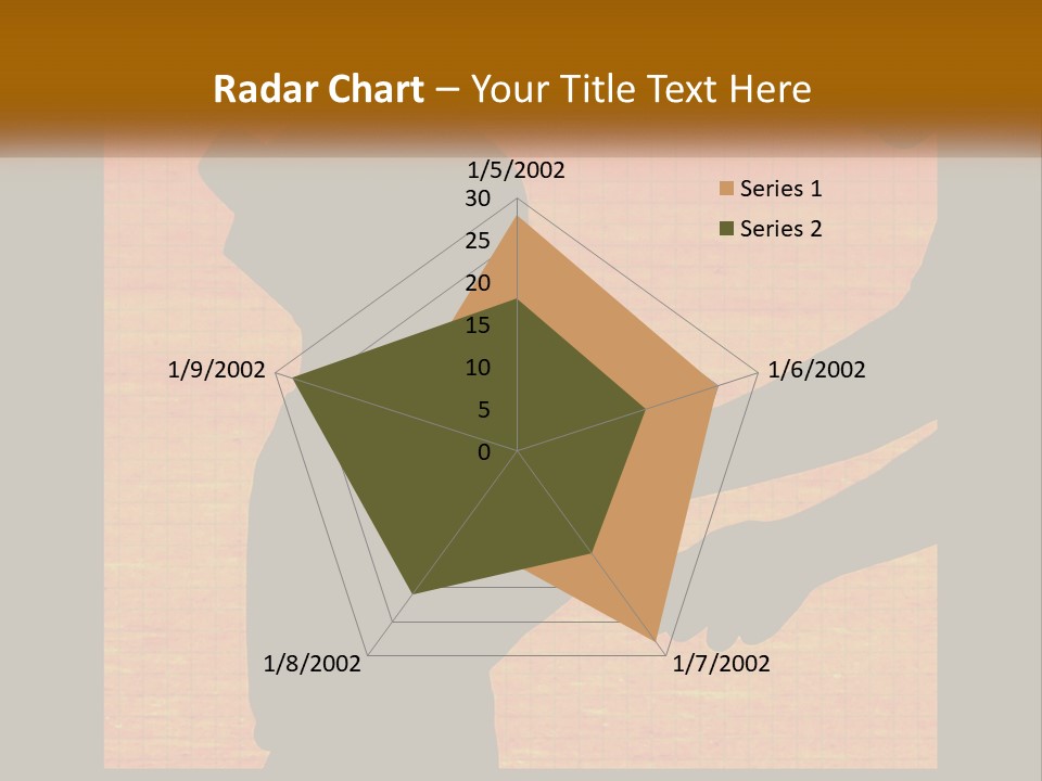 A Silhouette Of A Man Shaking Hands With A Woman PowerPoint Template
