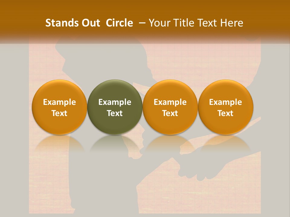 A Silhouette Of A Man Shaking Hands With A Woman PowerPoint Template