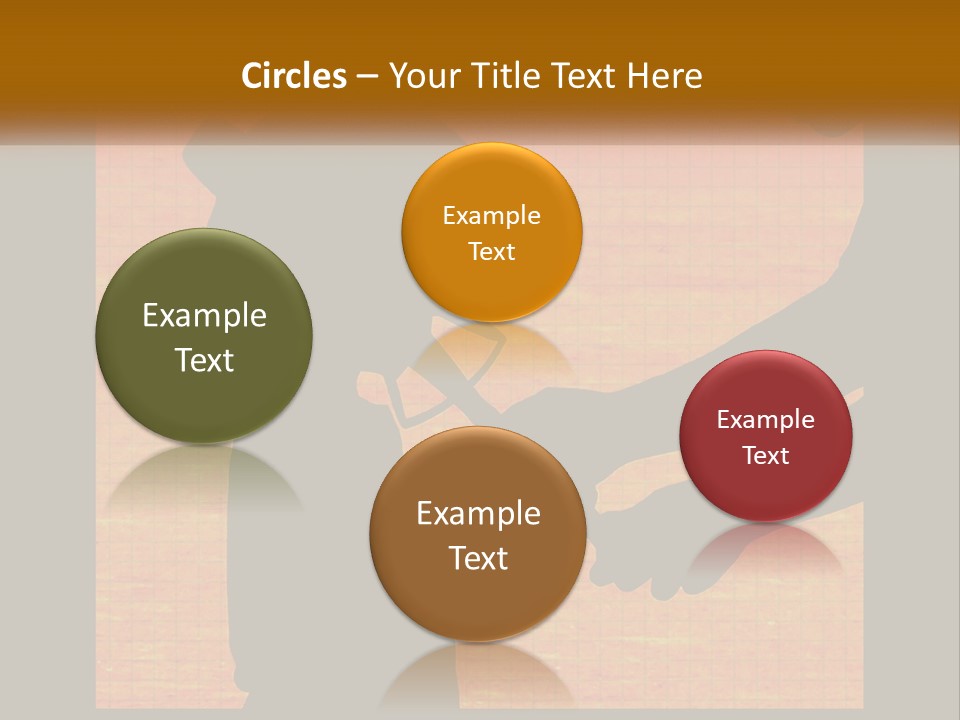 A Silhouette Of A Man Shaking Hands With A Woman PowerPoint Template