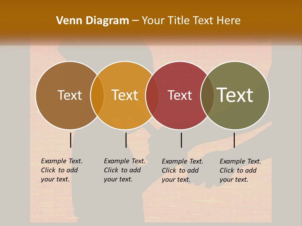 A Silhouette Of A Man Shaking Hands With A Woman PowerPoint Template