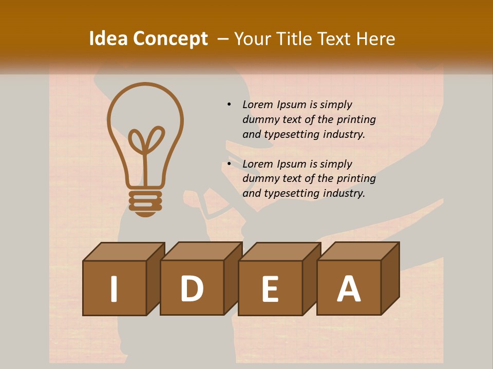 A Silhouette Of A Man Shaking Hands With A Woman PowerPoint Template
