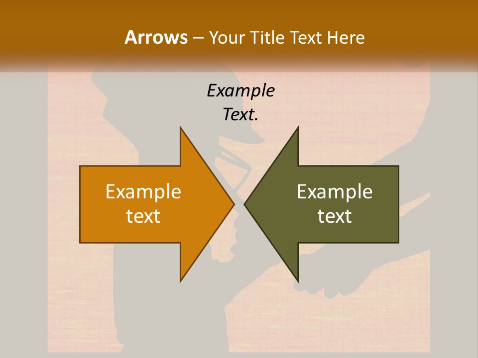 A Silhouette Of A Man Shaking Hands With A Woman PowerPoint Template
