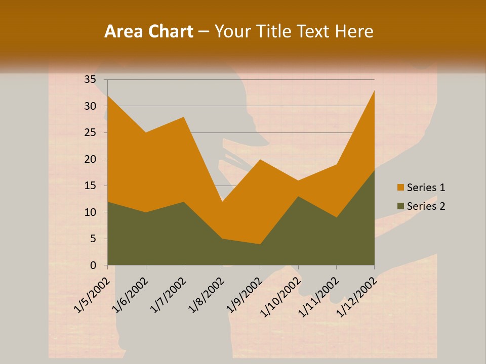 A Silhouette Of A Man Shaking Hands With A Woman PowerPoint Template