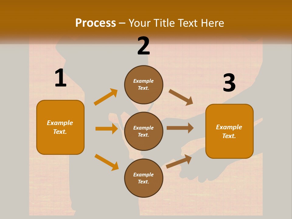 A Silhouette Of A Man Shaking Hands With A Woman PowerPoint Template