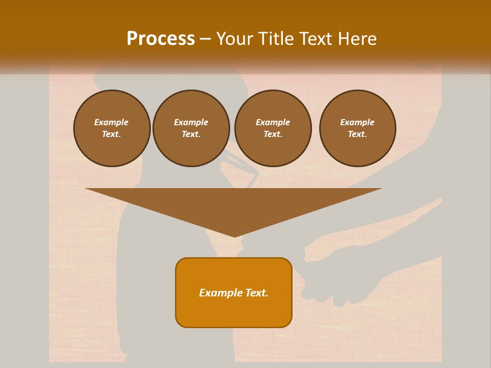 A Silhouette Of A Man Shaking Hands With A Woman PowerPoint Template
