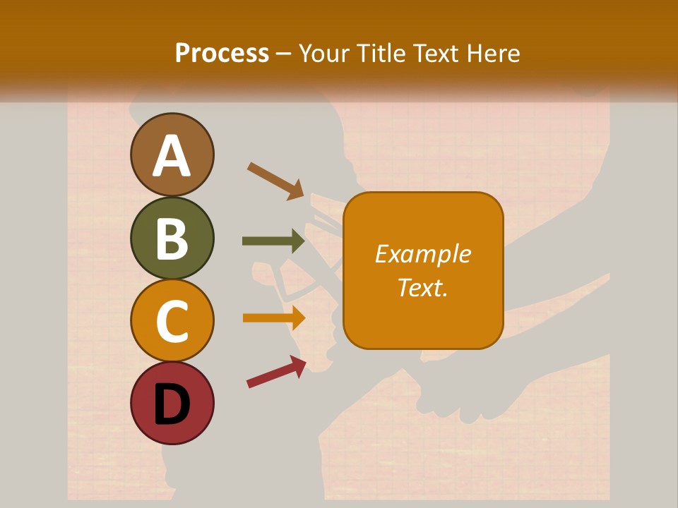 A Silhouette Of A Man Shaking Hands With A Woman PowerPoint Template