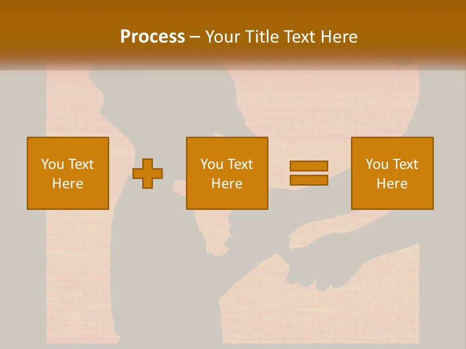 A Silhouette Of A Man Shaking Hands With A Woman PowerPoint Template