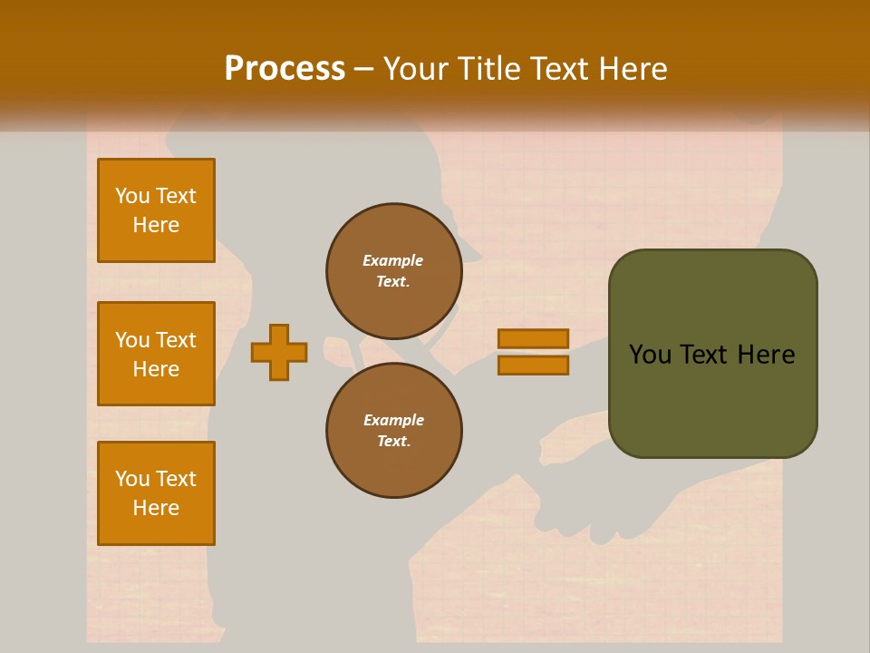 A Silhouette Of A Man Shaking Hands With A Woman PowerPoint Template