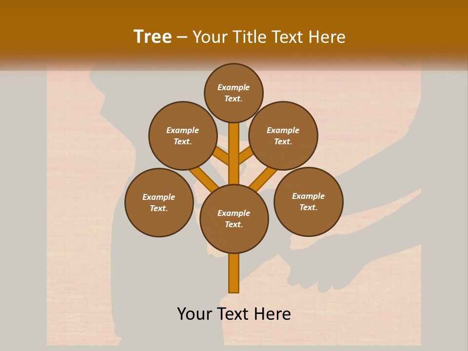 A Silhouette Of A Man Shaking Hands With A Woman PowerPoint Template