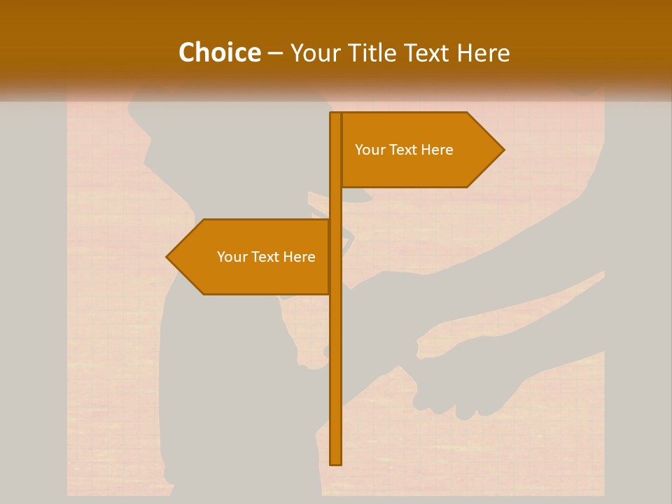A Silhouette Of A Man Shaking Hands With A Woman PowerPoint Template