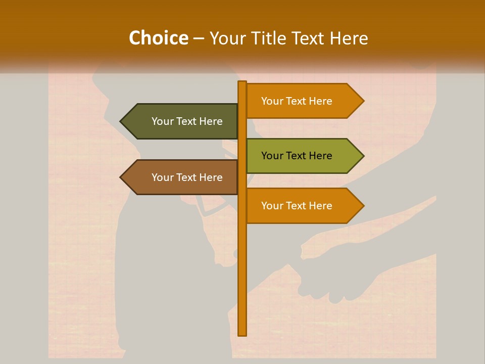 A Silhouette Of A Man Shaking Hands With A Woman PowerPoint Template