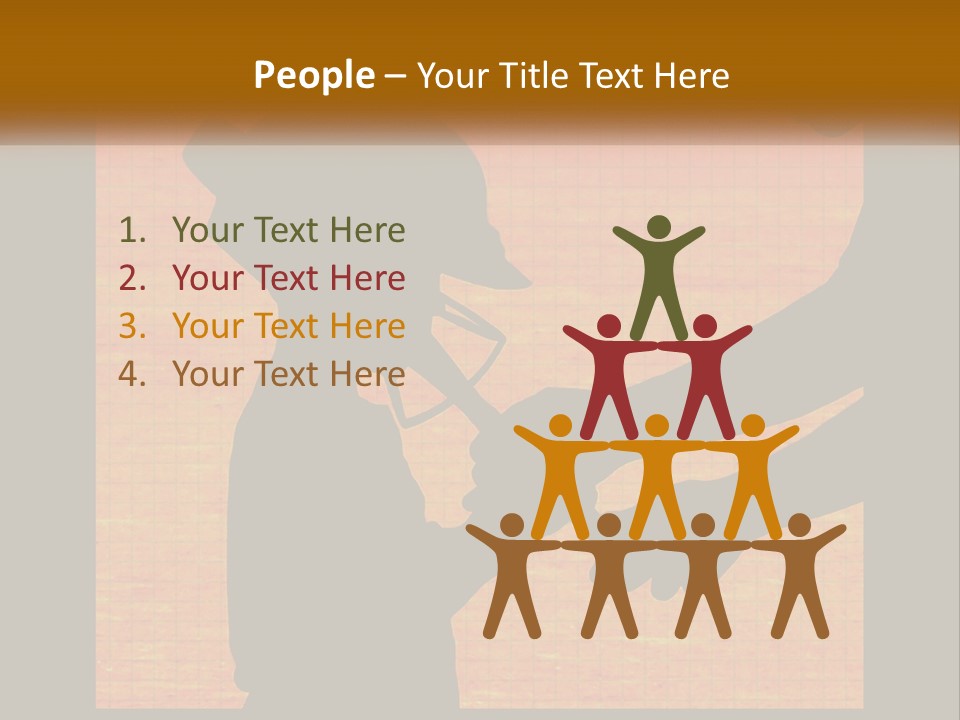 A Silhouette Of A Man Shaking Hands With A Woman PowerPoint Template