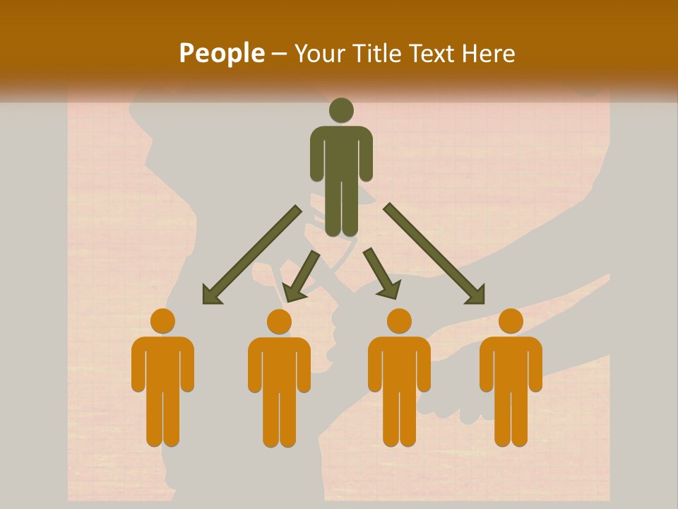 A Silhouette Of A Man Shaking Hands With A Woman PowerPoint Template