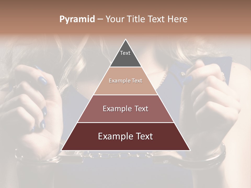 A Woman In A Blue Dress Is Holding A Watch PowerPoint Template