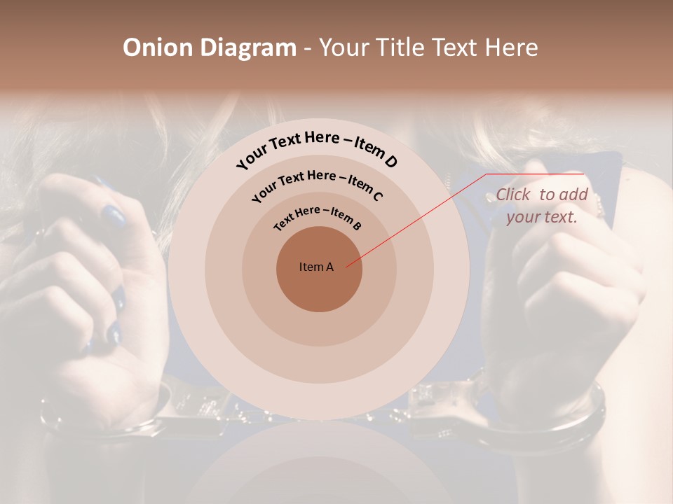 A Woman In A Blue Dress Is Holding A Watch PowerPoint Template