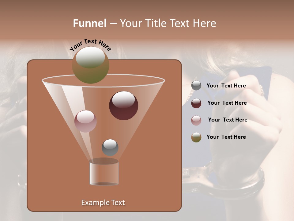 A Woman In A Blue Dress Is Holding A Watch PowerPoint Template