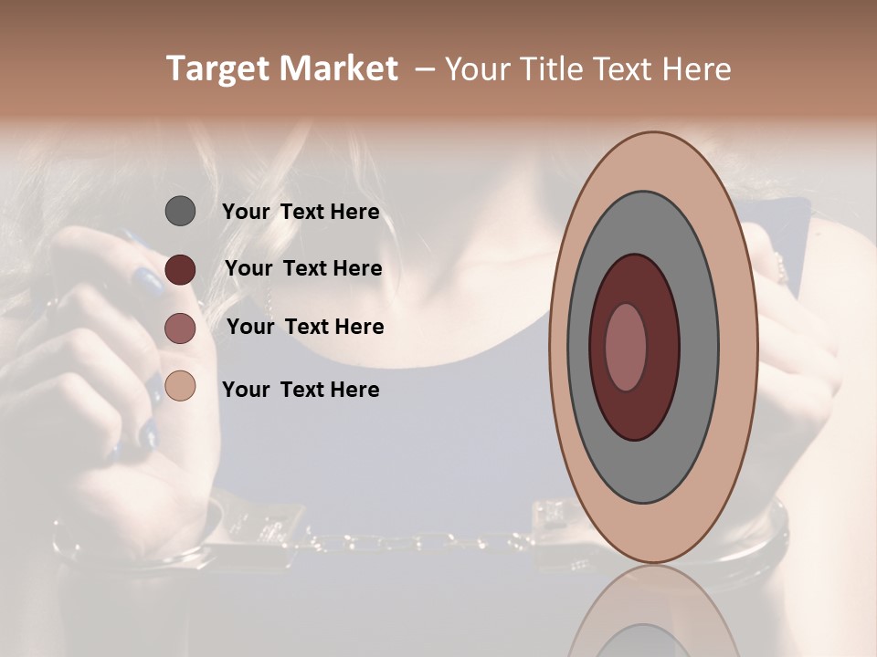 A Woman In A Blue Dress Is Holding A Watch PowerPoint Template