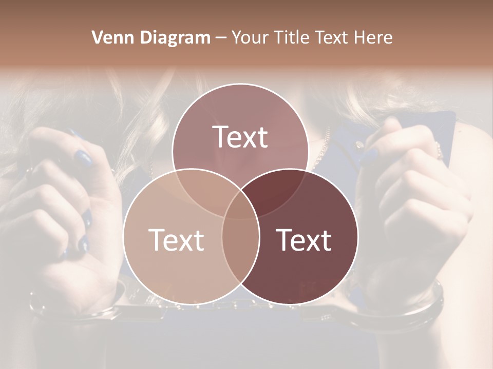 A Woman In A Blue Dress Is Holding A Watch PowerPoint Template