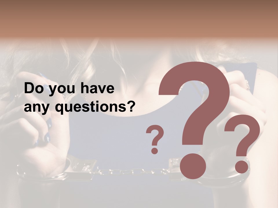 A Woman In A Blue Dress Is Holding A Watch PowerPoint Template