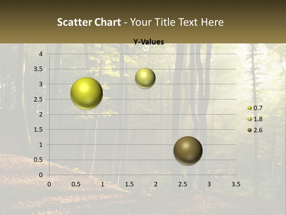 A Forest Filled With Lots Of Trees And Leaves PowerPoint Template