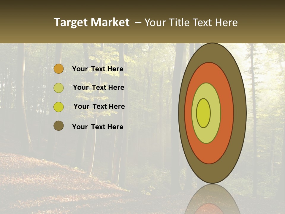 A Forest Filled With Lots Of Trees And Leaves PowerPoint Template