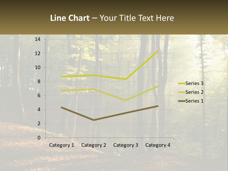A Forest Filled With Lots Of Trees And Leaves PowerPoint Template