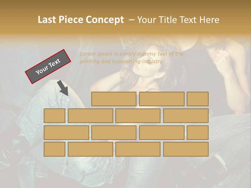 A Man And A Woman Sitting On A Couch PowerPoint Template