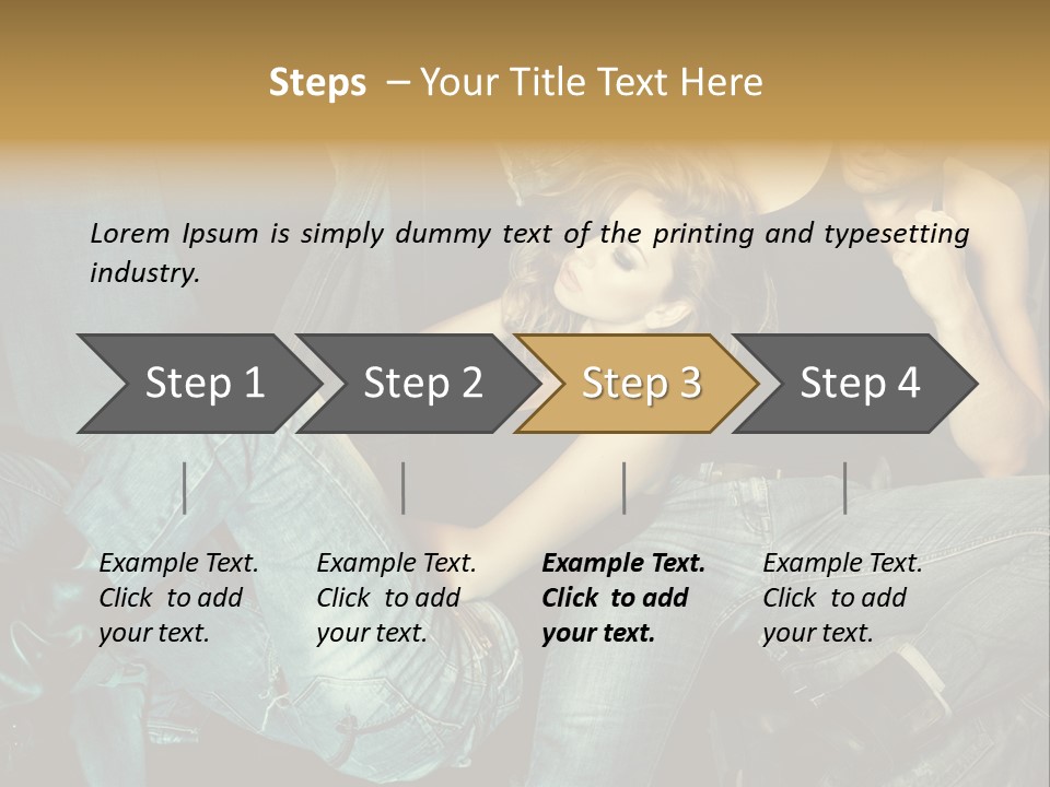 A Man And A Woman Sitting On A Couch PowerPoint Template