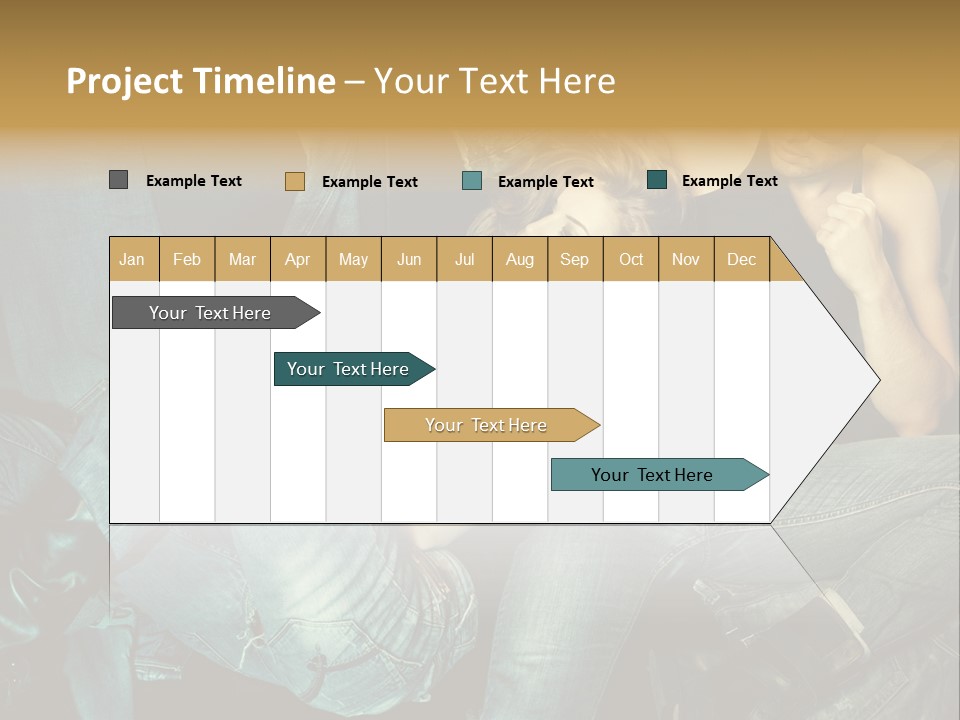 A Man And A Woman Sitting On A Couch PowerPoint Template