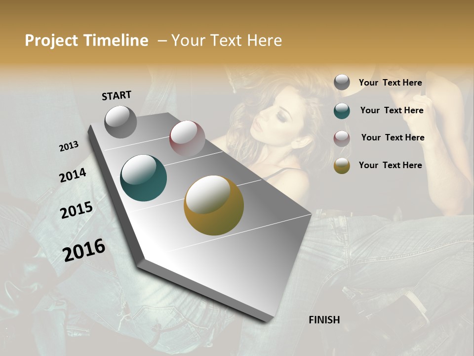 A Man And A Woman Sitting On A Couch PowerPoint Template