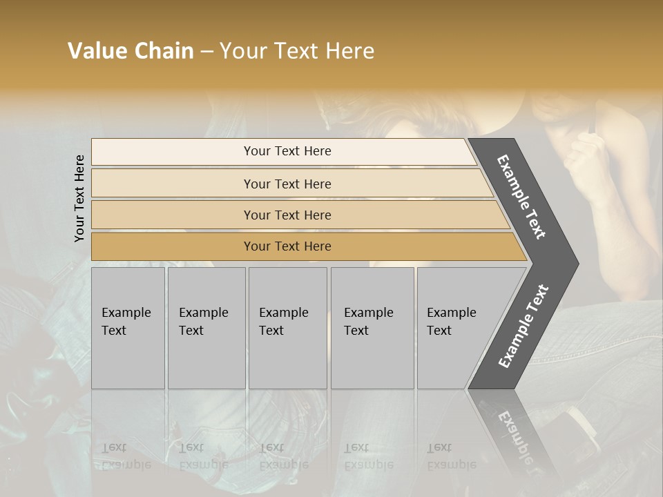 A Man And A Woman Sitting On A Couch PowerPoint Template