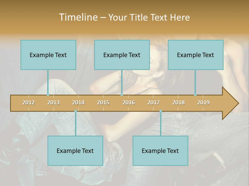 A Man And A Woman Sitting On A Couch PowerPoint Template