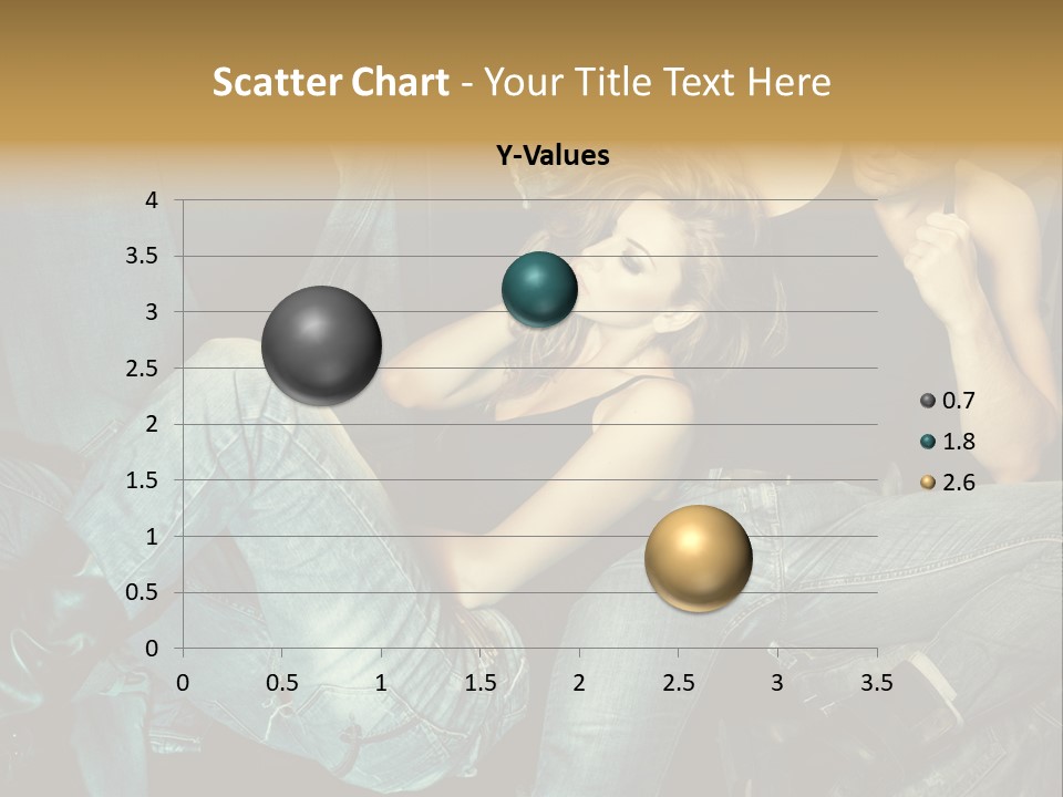A Man And A Woman Sitting On A Couch PowerPoint Template