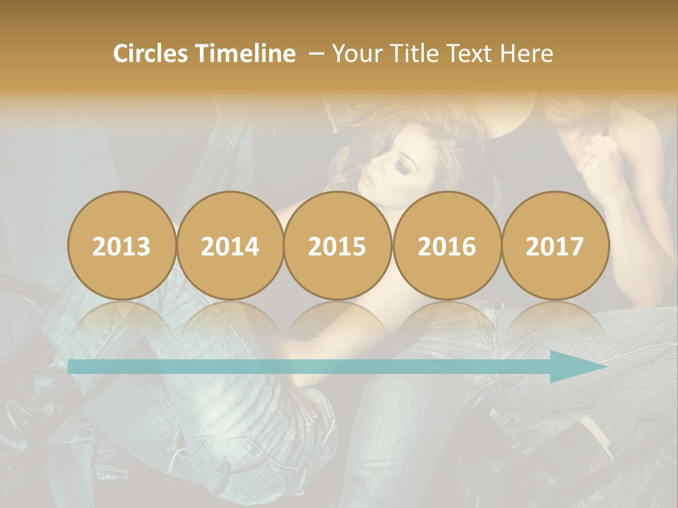 A Man And A Woman Sitting On A Couch PowerPoint Template